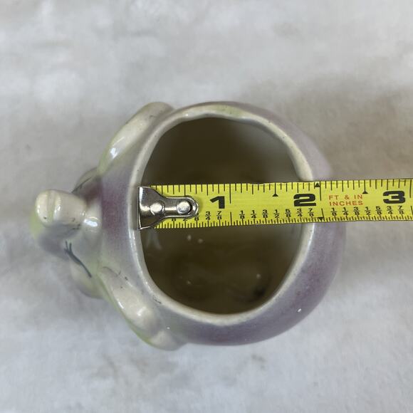 Vintage Ceramic Pig & Elephant Planters Kitsch Super Cute 4in x 3.5in Bnft Chrty - Picture 7 of 16